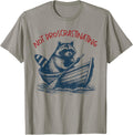 Not Proscrastinating Funny Raccoon Boat Ride