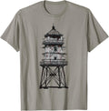 Cormorant Tower, Wadden Sea, Germany, Lost Places Drawing