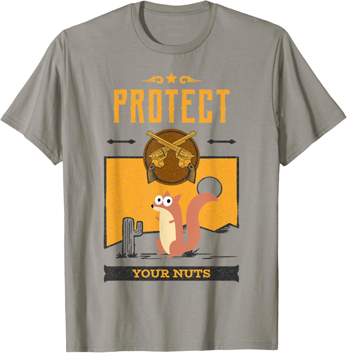 Protect Your Nuts Gun Nut Funny Squirrel