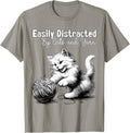Adorable Knitting and Crochet Happy Cat Yarn Lovers Gift