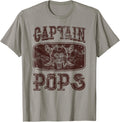 Vintage Captain Pops Personalized Pirate Pontoon Boating