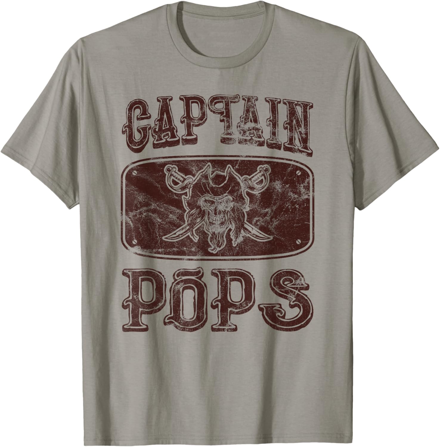 Vintage Captain Pops Personalized Pirate Pontoon Boating