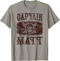 Vintage Captain Matt Personalized Pirate Pontoon Boating