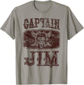Vintage Captain Jim Personalized Pirate Pontoon Boating