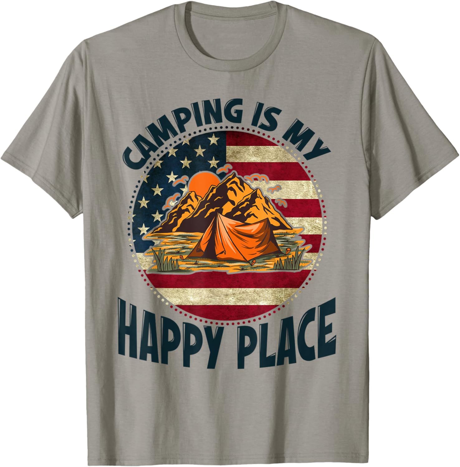 Camping Is My Happy Place Funny Happy Camper