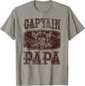 Vintage Captain Papa Personalized Pirate Pontoon Boating