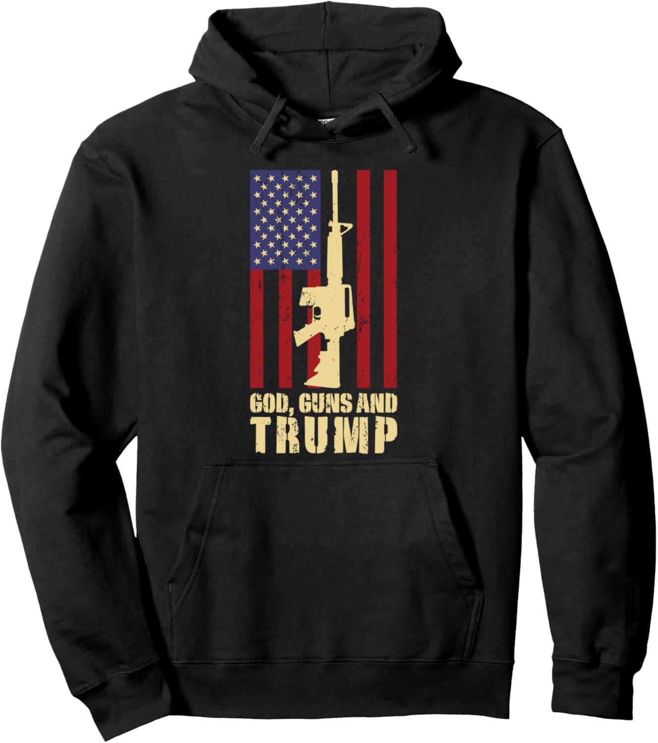 Conservative 2Nd Amendment Trump Tshirt God Guns Trump Pullover Hoodie