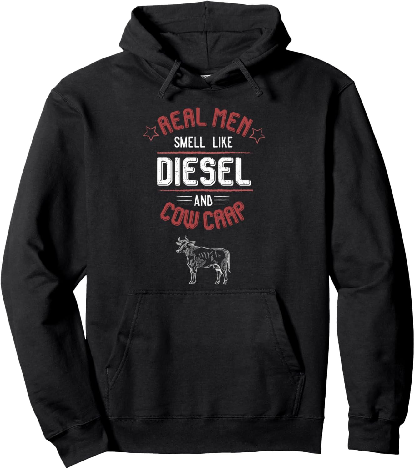 Real Men Smell Like Diesel Tractor Driver Pullover