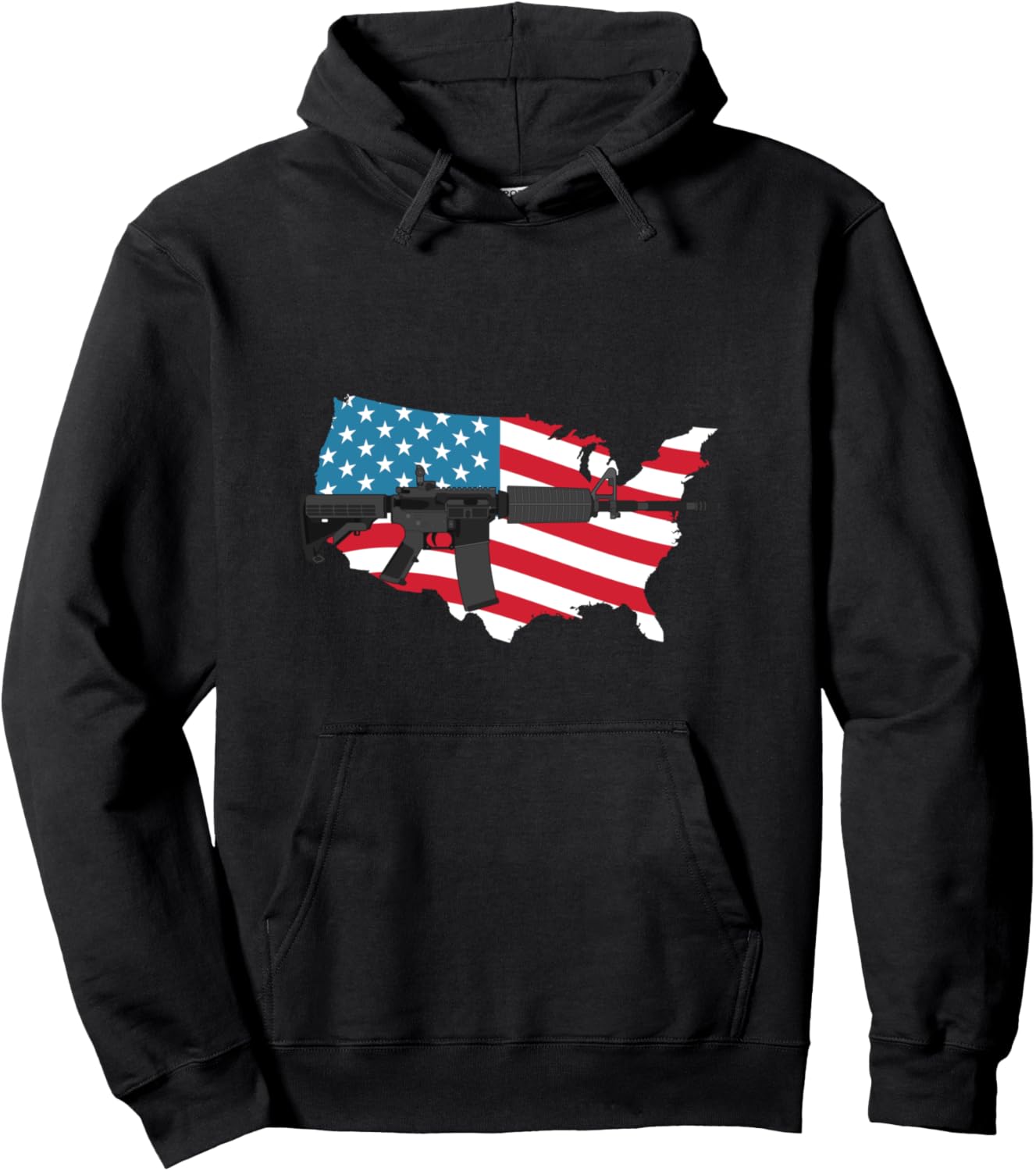 Patriot Usa Flag Gun Tshirt 4Th Of July American Pride Pullover Hoodie