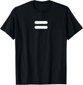 Equality T Shirt Equal Sign In White Ink