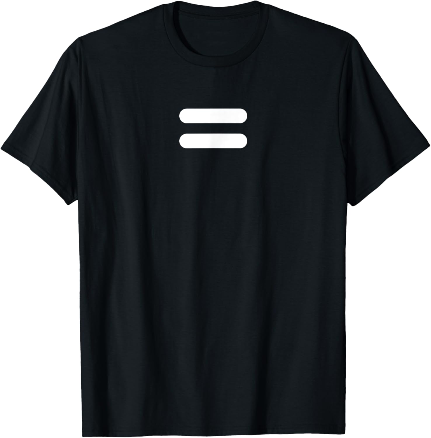 Equality T Shirt Equal Sign In White Ink