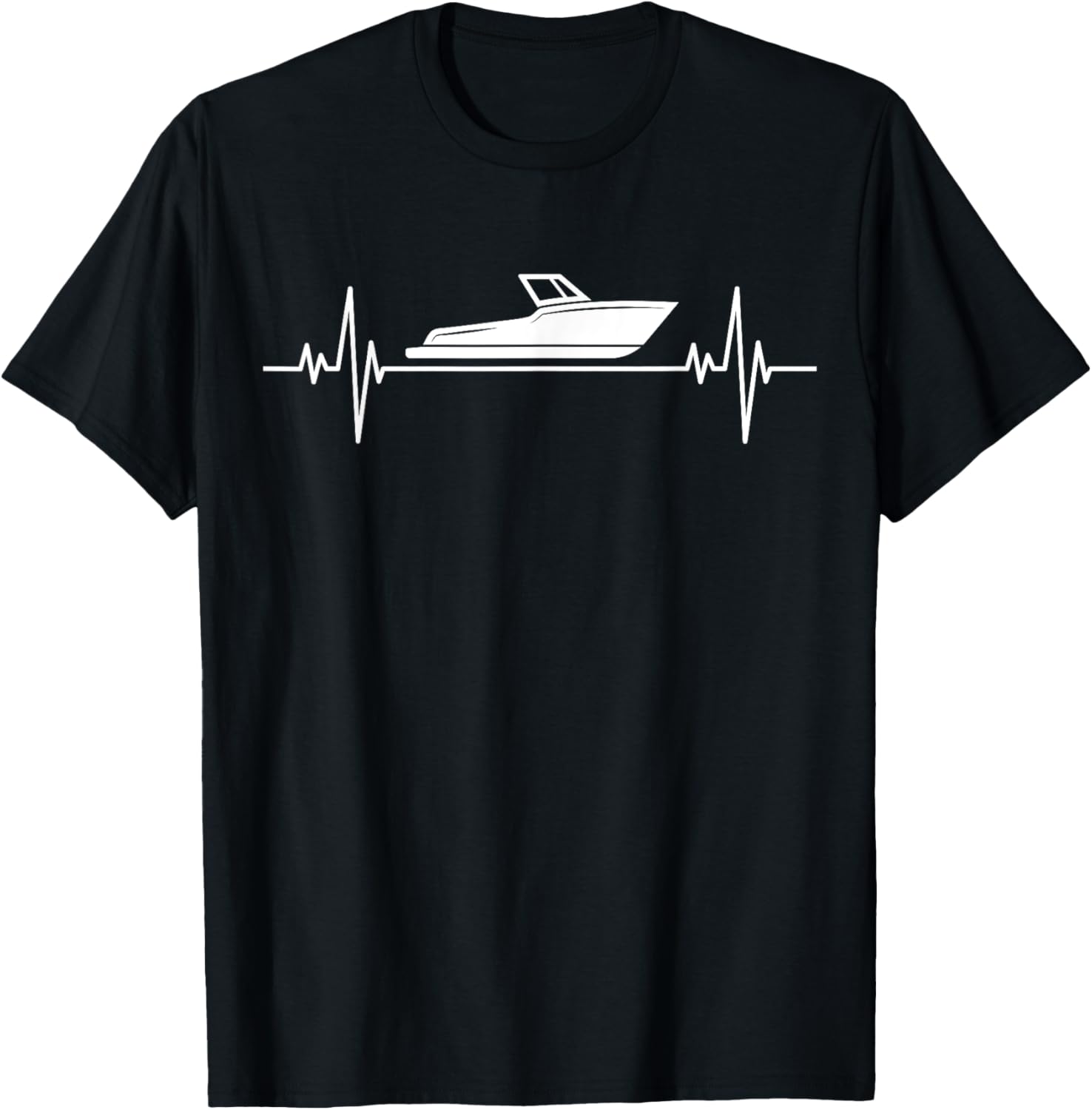 Boat Heartbeat Boating Sailing Captain Motorboat