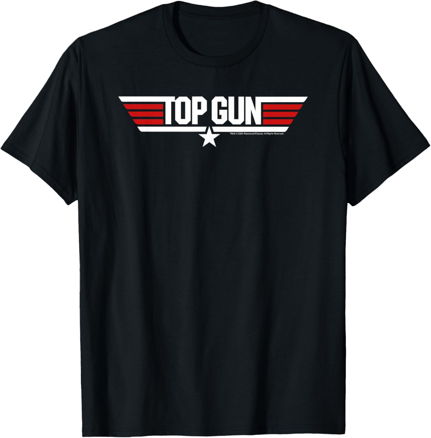 Top Gun White Classic Logo