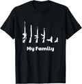 My Family Guns T Shirt Ar 15 Ak 47 Mac 10 Rifle