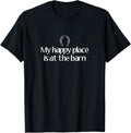 Horse Lovers Equestrian Graphic T-shirt My Happy Place