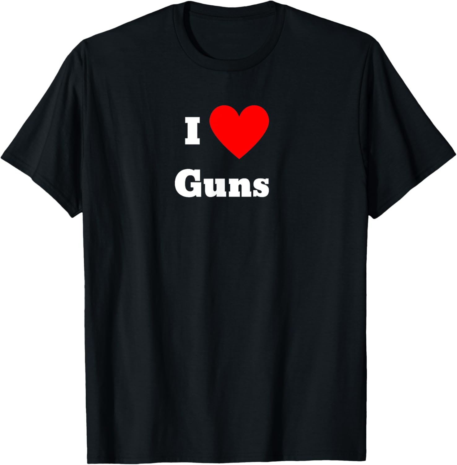 I Love Guns With A Red Heart