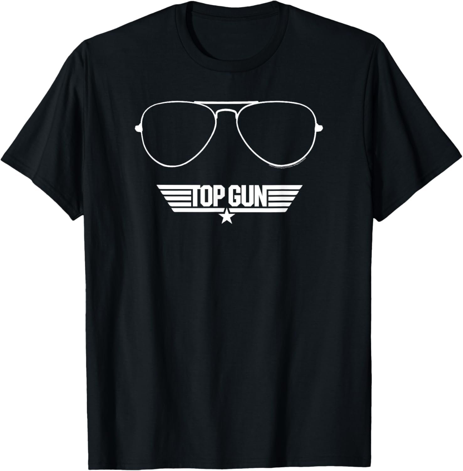 Top Gun White Sunglasses Logo In White Action Movie