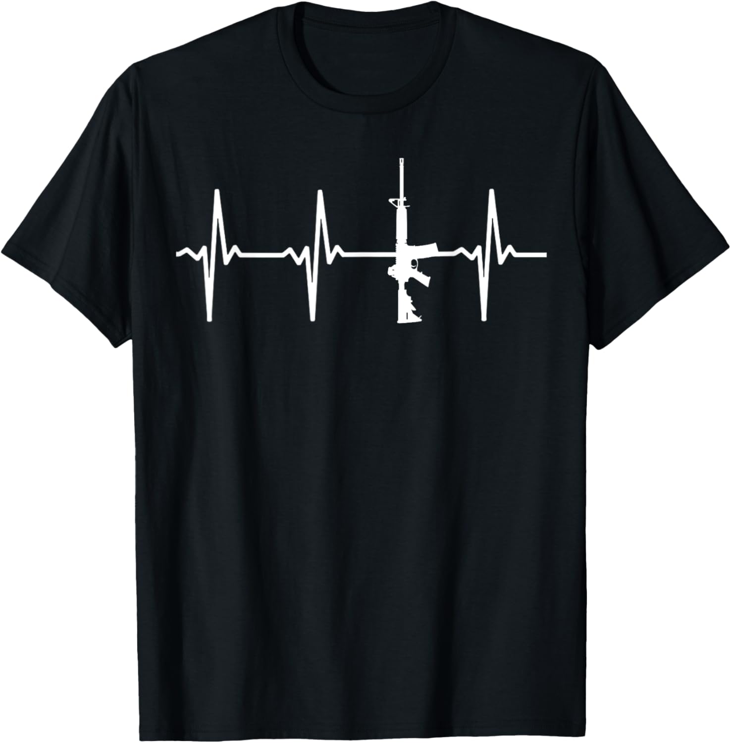 Pro Second Amendment 2A Gun Lover Ar15 Heartbeat