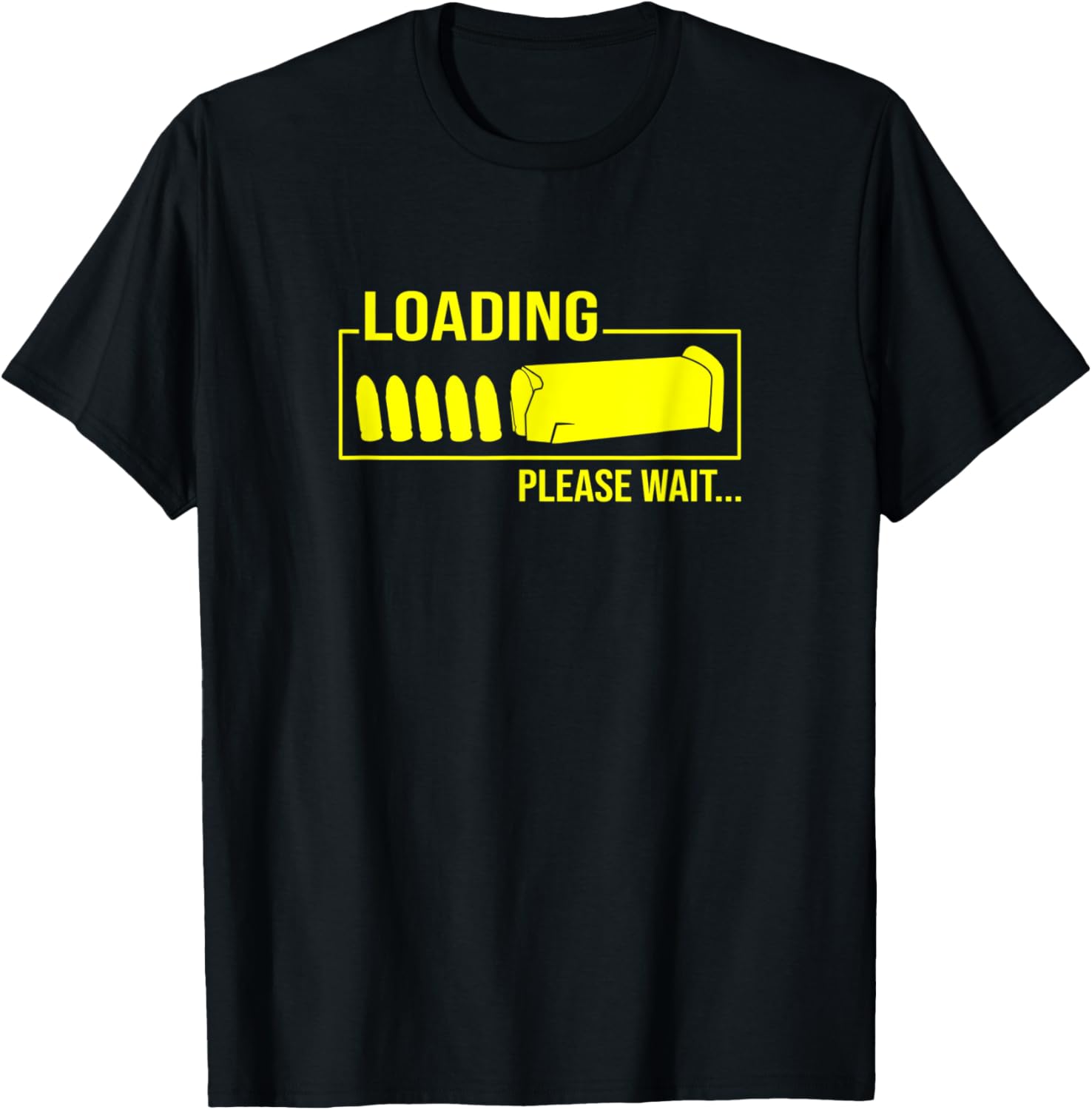 Loading Bullets Please Wait 2Nd Amendment Pro Hand Gun Shirt