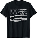 Gun Rifle Shirt American Flag Patriotic Gun T Shirt