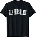 Vintage Oak Hills Place LA Distressed White Varsity Style