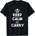 Keep Calm And Carry With Skull And Guns