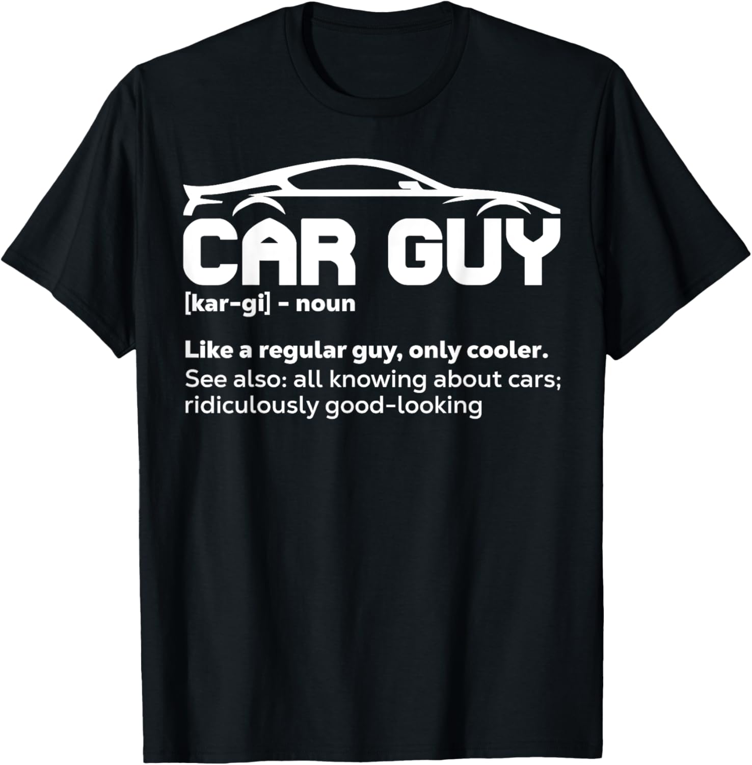 Carguy Definition Auto Mechanic Men Boys Kids Toddler