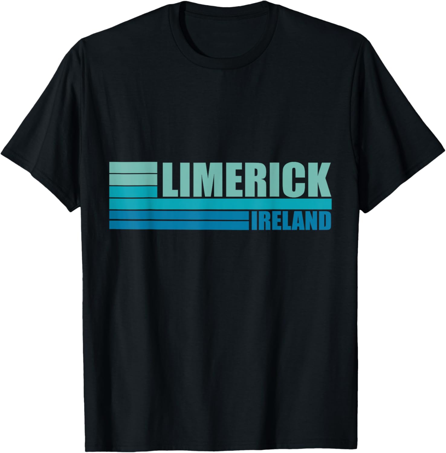 Blue Retro Vintage Limerick City Tourist Place in Ireland UK