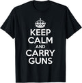 Keep Calm Carry Guns 2Nd Amendment T Shirt Men