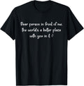 Dear Person, The World Is a Better Place with You in It
