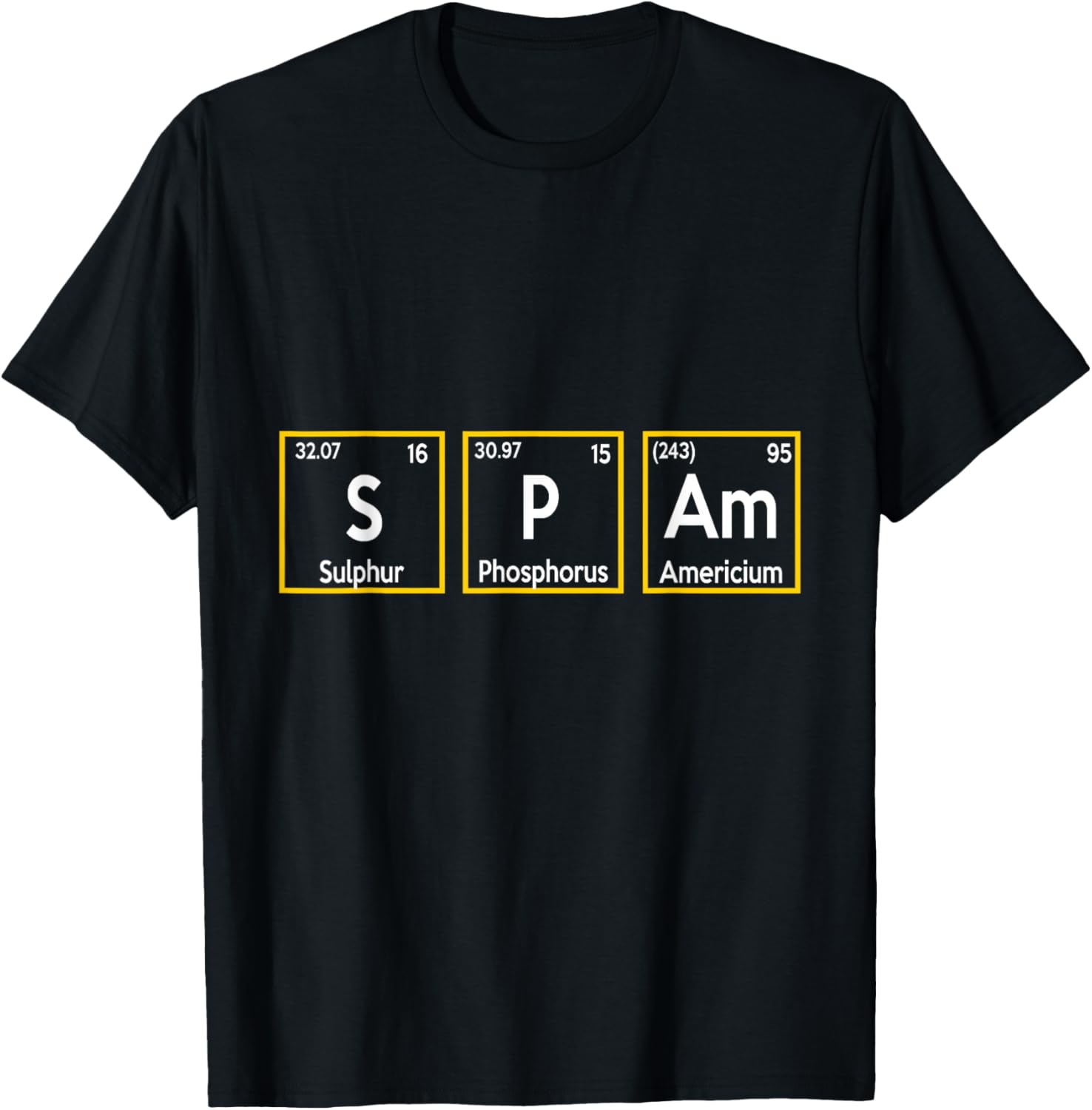 Spam S P Am Periodic Table Elements Spam