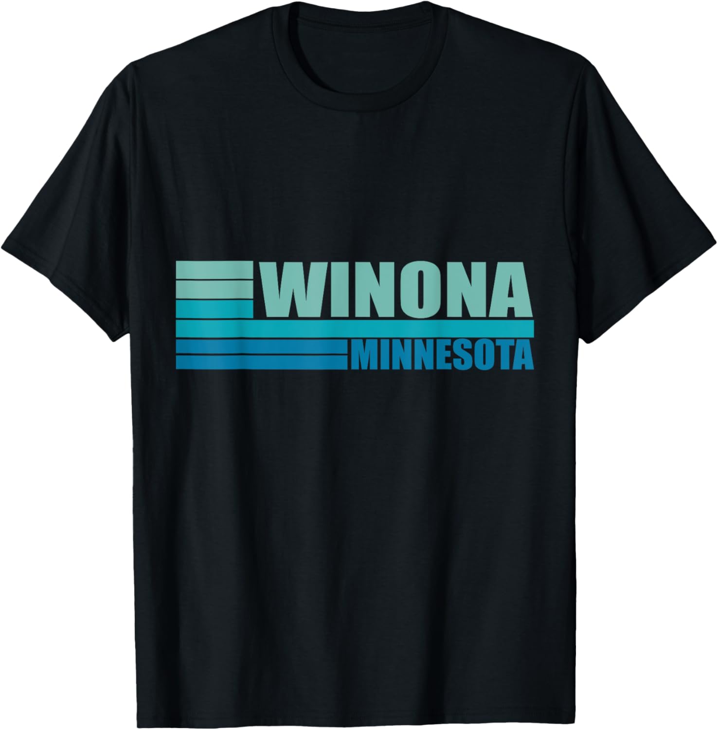 Blue Vintage Winona City Fun Real Place in Minnesota MN