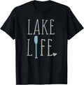 Cute Fun Minimalist Lake Life Quote Saying Rustic