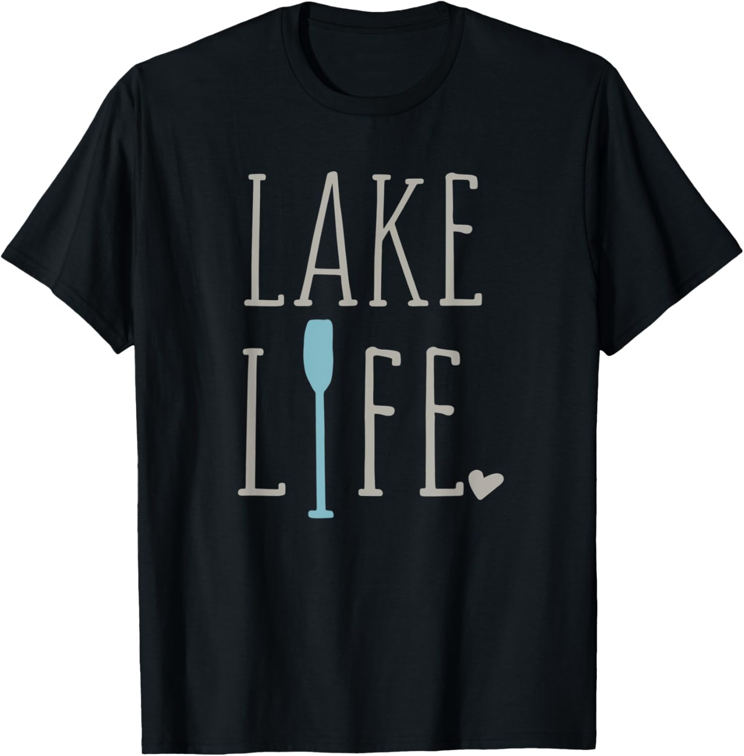 Cute Fun Minimalist Lake Life Quote Saying Rustic