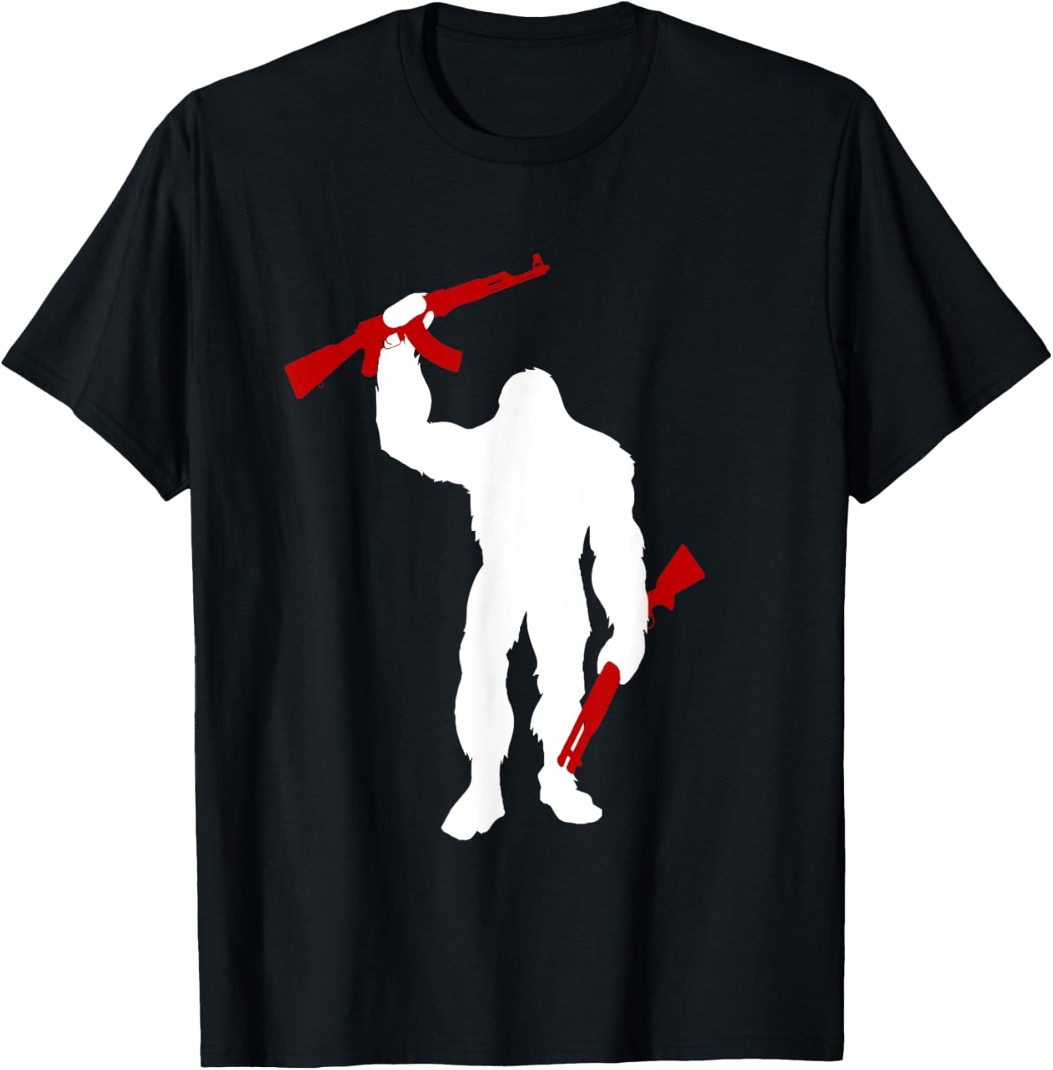 Bigfoot 2Nd Amendment Sasquatch With Ak 47 Rifle Shotgun