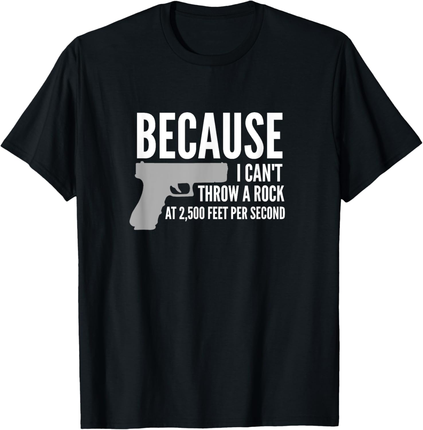 Mens Funny Gun Owner T Shirt Pro Gun Rights 2Nd Amendment Tee