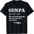 Gunpa Definition Grandpa Gun Enthusiast Funny Guns Lover Men