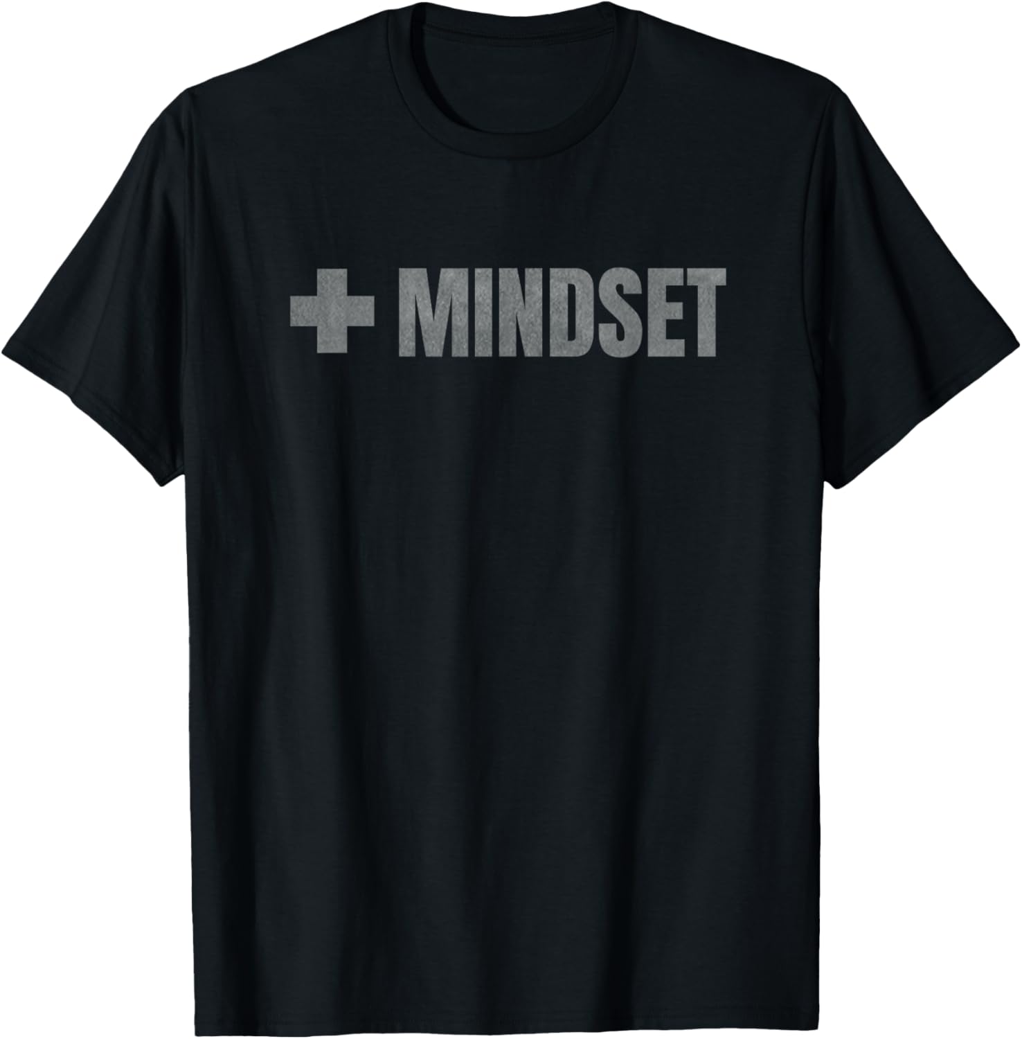 Positive Mindset Design with a + in place of positive