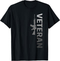 Veteran Gun T Shirt Veteran Dad Grandpa Us Veteran