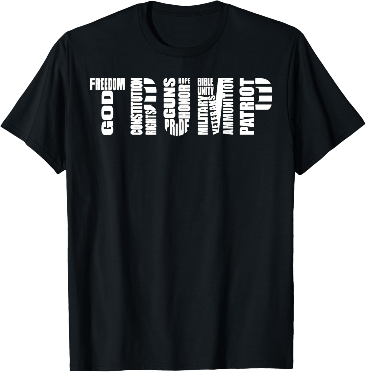 Trump Typography God Constitutional Rights Guns Pride