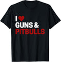 Pitbull Men Women I Love Guns Pitbulls