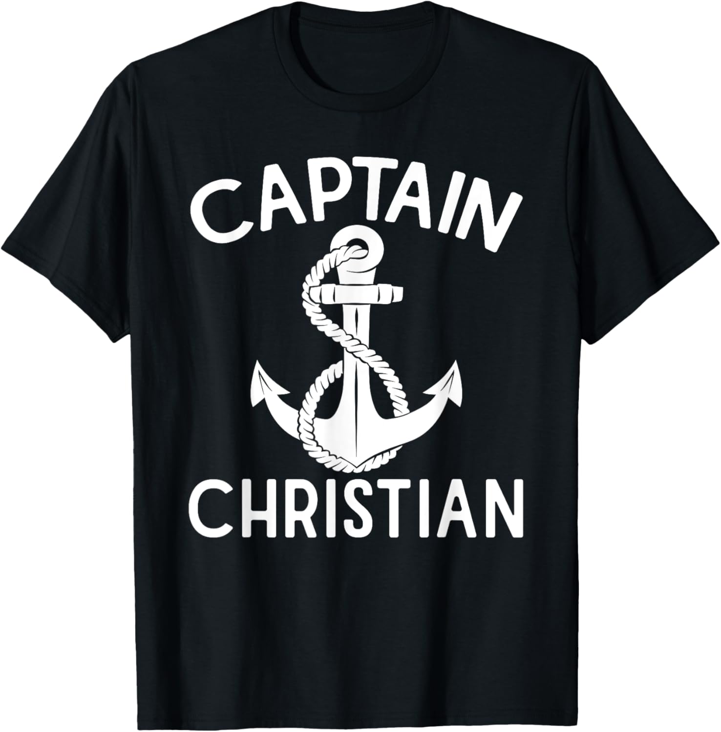 Captain Christian Boating Ship Anchor Yacht Boat
