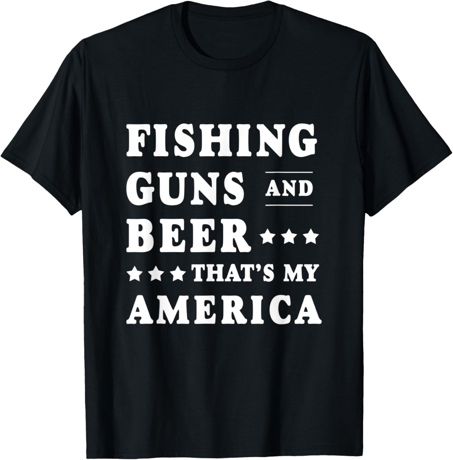 Fishing Guns Beer My America Gun Amendment Pro Gun