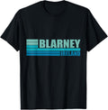 Blue Retro Vintage Blarney City Tourist Places in Ireland UK