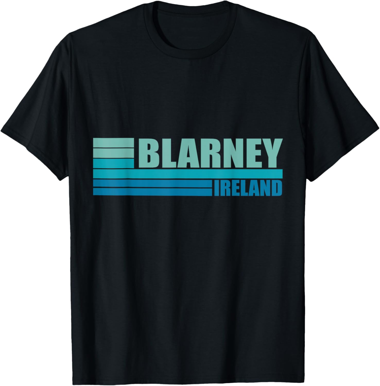 Blue Retro Vintage Blarney City Tourist Places in Ireland UK