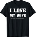 Mens I Love My Wife Funny Guns Saying Idea