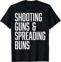 Shooting Guns Spreading Buns Funny Cute Adult Humor Joke