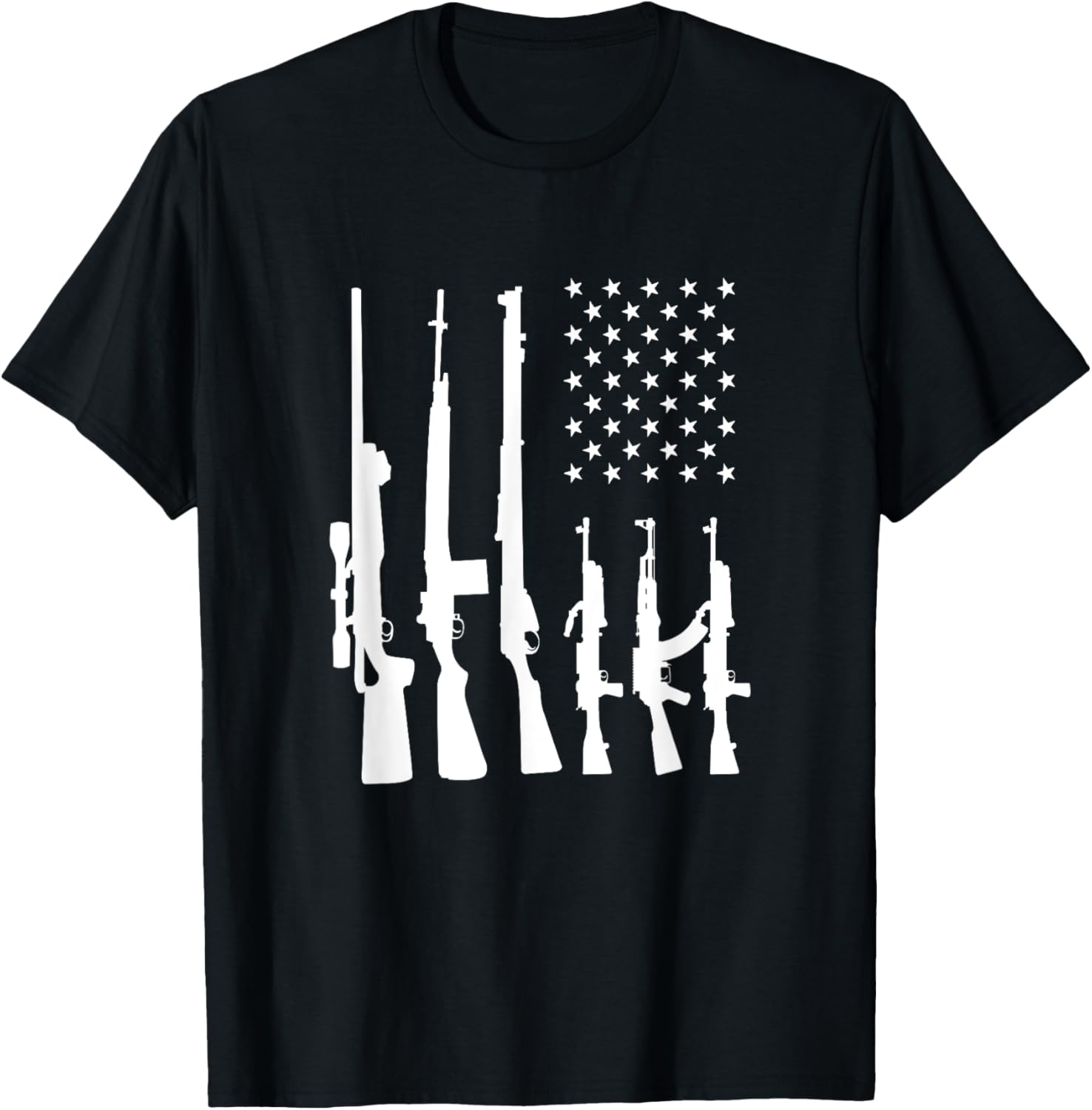 Gun Flag T Shirt Anti Gun Control Patriotic Tee