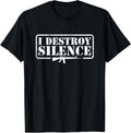 I Destroy Silence 2Nd Amendment Pro Guns Funny Gun