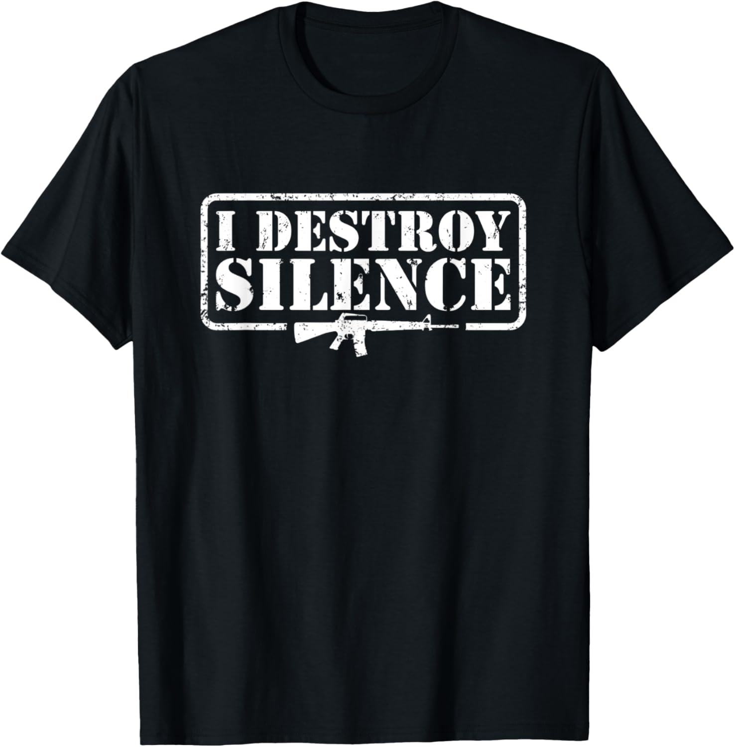 I Destroy Silence 2Nd Amendment Pro Guns Funny Gun